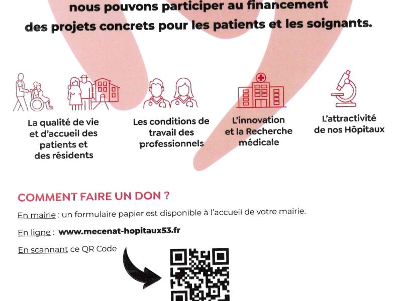Contribuez à améliorer la santé en Mayenne en soutenant votre hôpital !