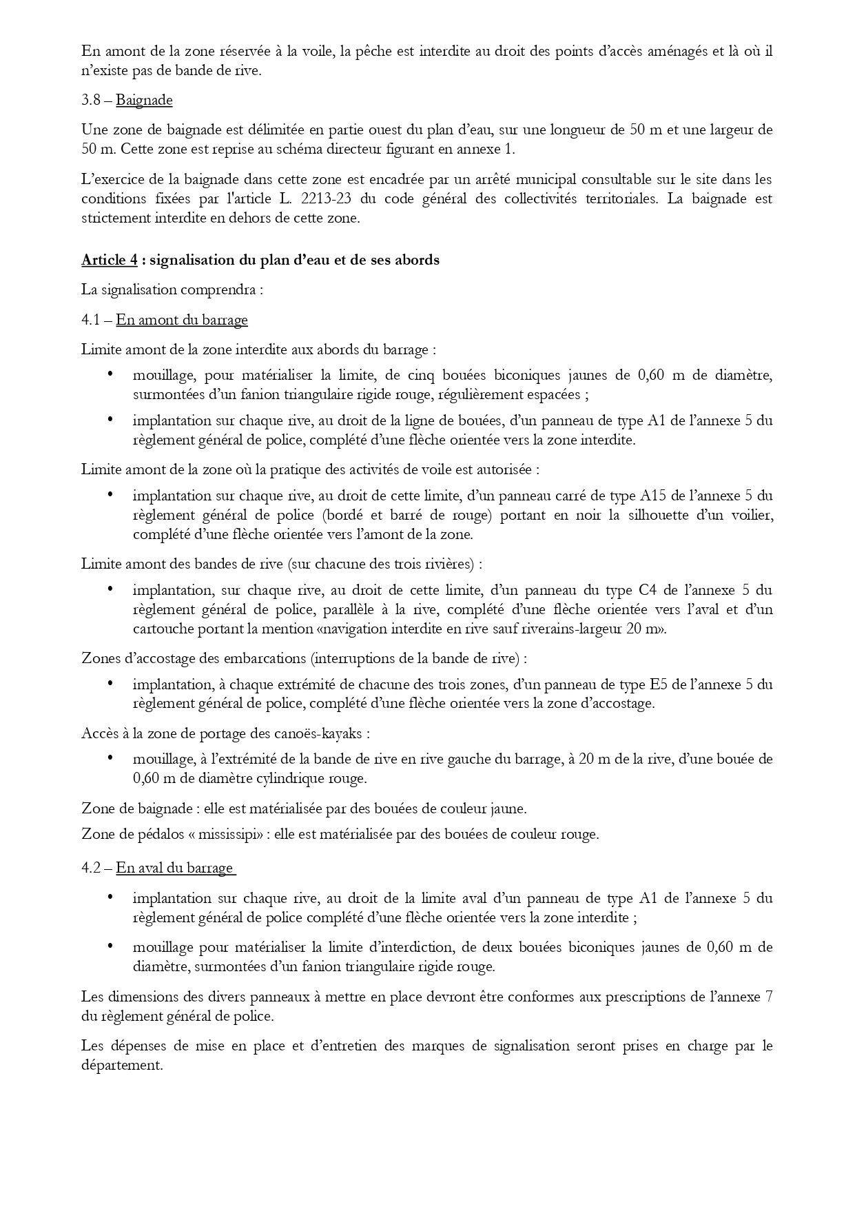 arrêté 