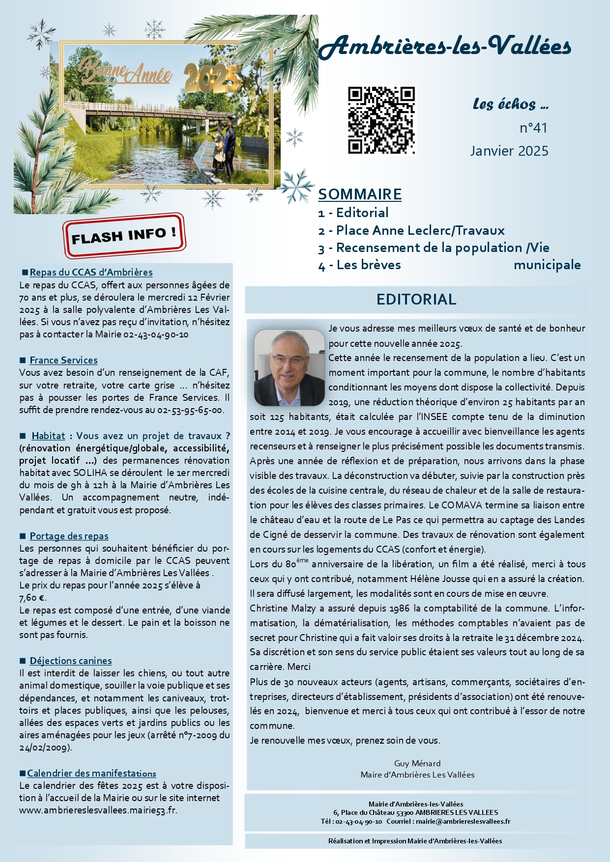 échos janvier 1